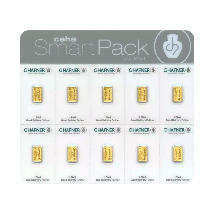 10x2 Gramm Goldbarren SmartPack C.HAFNER