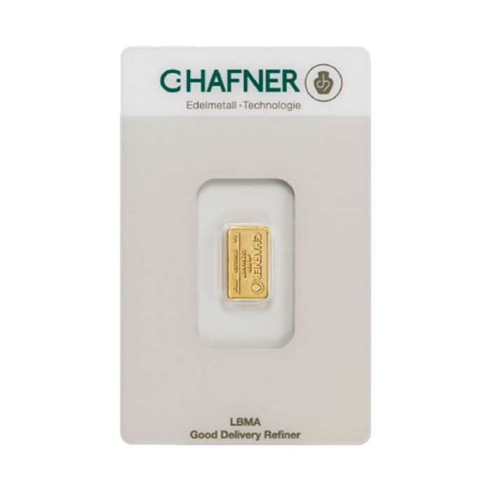 1 Gramm Goldbarren C.HAFNER