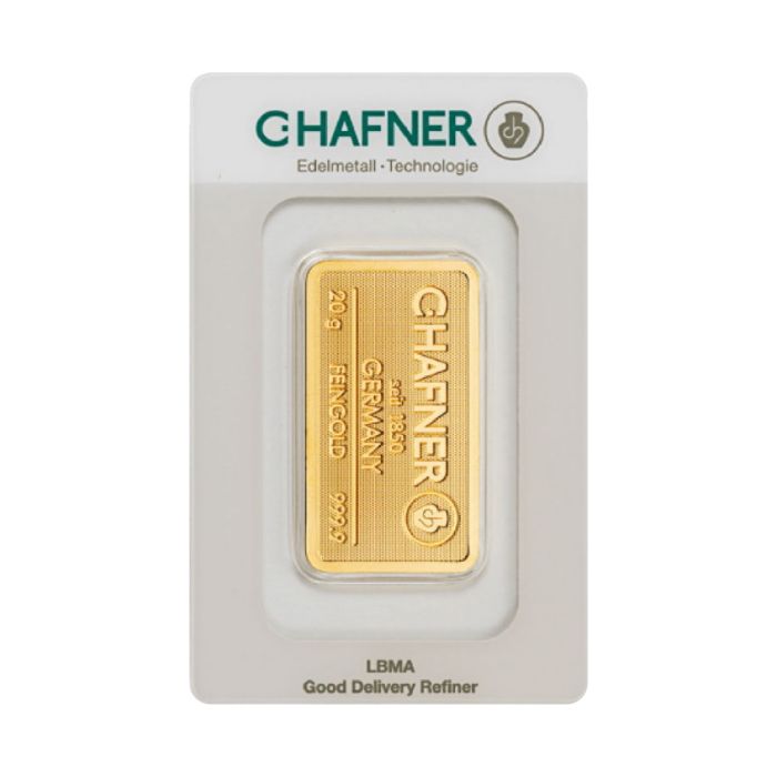 20 Gramm Goldbarren C.HAFNER