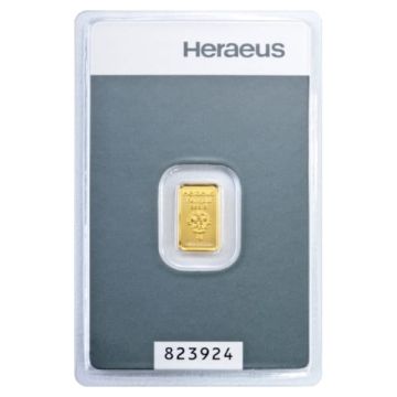 1 Gramm Kinebar® Goldbarren Heraeus