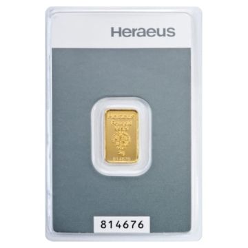 2 Gramm Kinebar® Goldbarren Heraeus