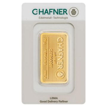 20 Gramm Goldbarren C.HAFNER
