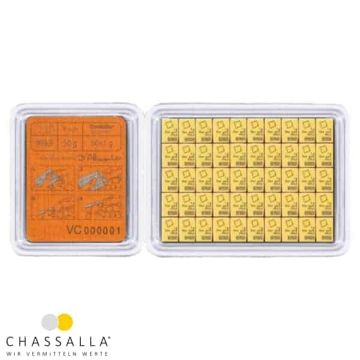 50 x 1 Gramm Goldbarren CombiBar™ Valcambi/ESG/Heraeus